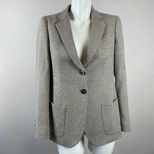Armani Collezioni Gray Equestrian 2 Button Blazer
